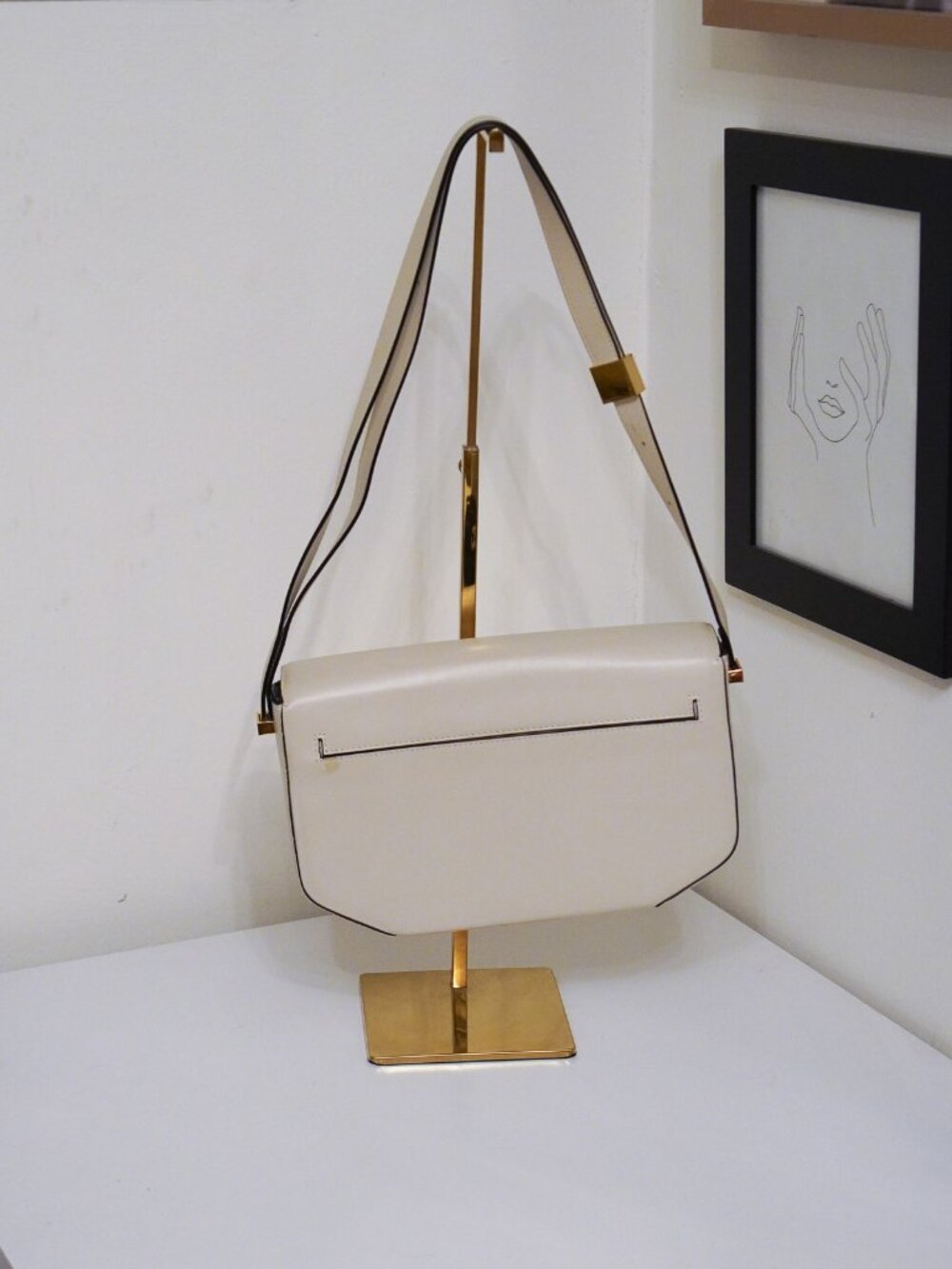 DEMELLIER MIDI LONDON IN OFF WHITE SMOOTH LEATHER (like new) - Picture 7 of 13